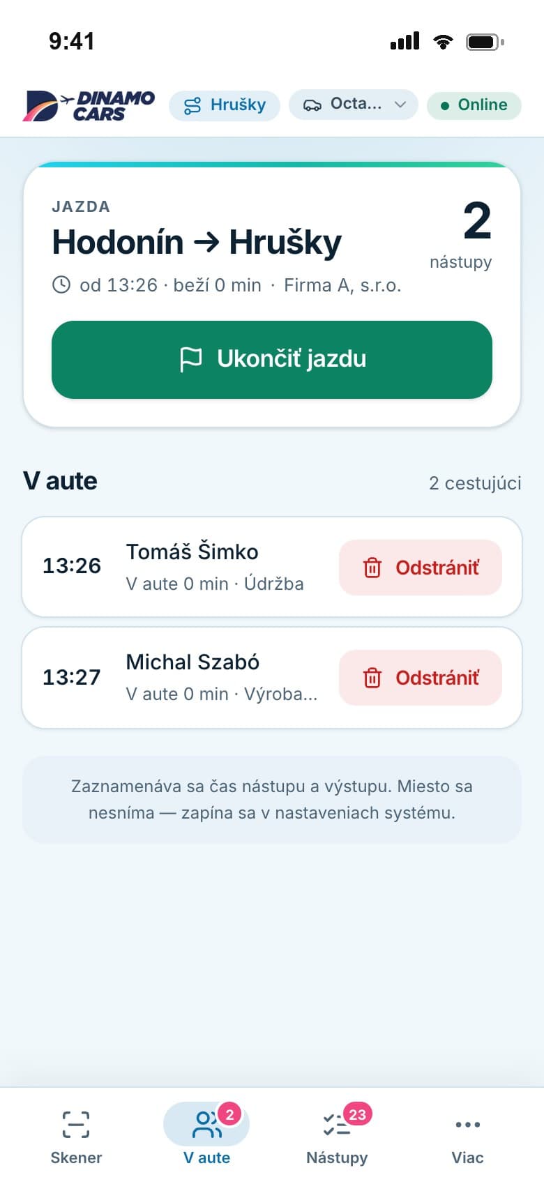 Appka pre vodiča. Funguje aj bez signálu.